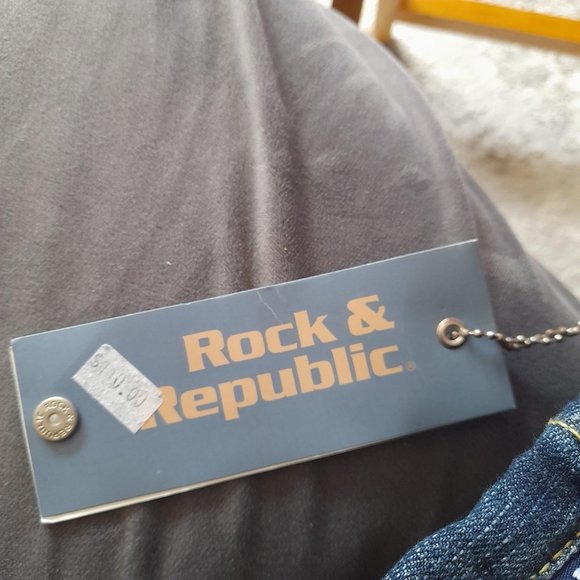 Rock and Republic Jeans New with Tags Size 27 Inseam 32 Flare Bottom - Picture 7 of 16